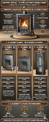 Poêle Fonte Double Paroi : Avantages